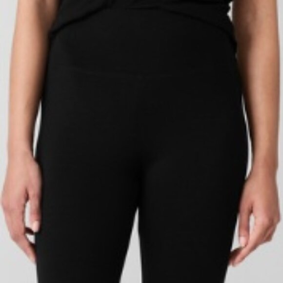 Eileen Fisher Black Stretch Jersey Knit Leggings SZ 3X - NWT - Picture 1 of 12